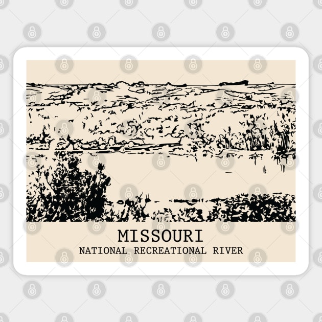 Missouri National Recreational River Magnet by Lakeric